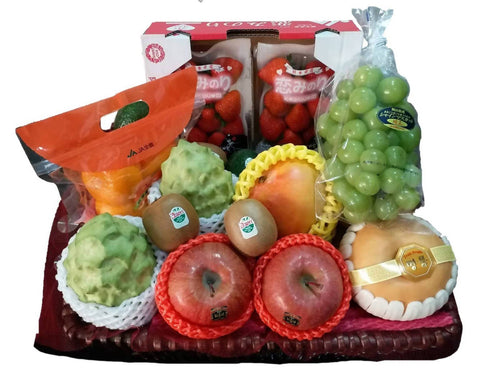 【生果媽媽 Fruitsmama】名貴大方鮮果禮籃 (十款時令水果) Fruits Set