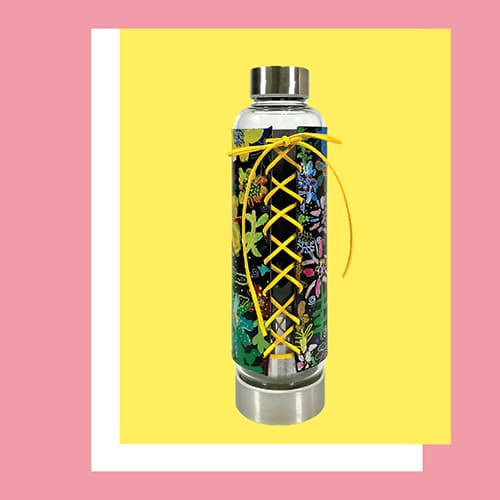 【星匠無限 StarUp Wonders】Scented Tea Glass Bottle 不銹鋼茶隔保溫玻璃瓶配星匠藝術型格皮衣